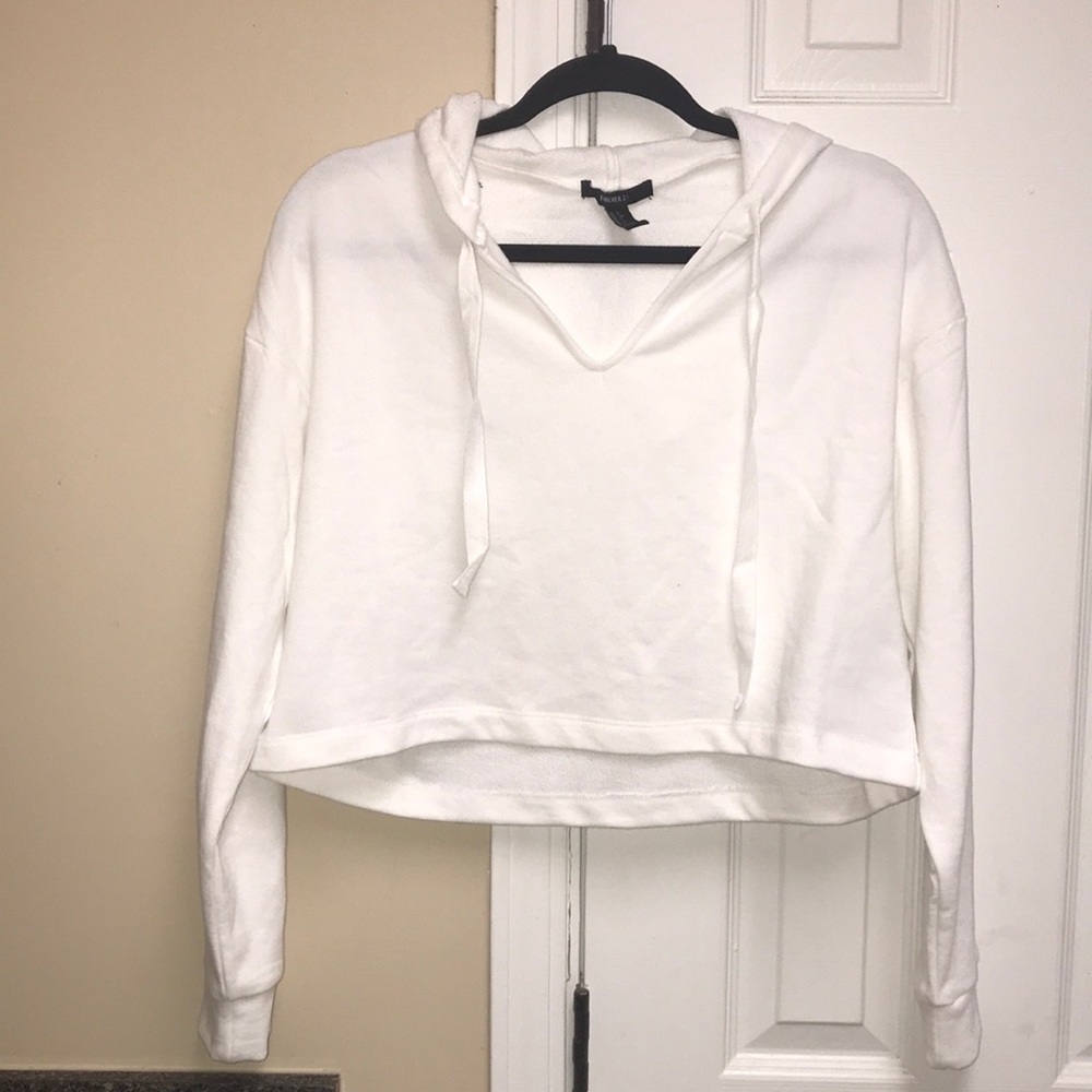 Forever 21 Women’s Cropped Hooded Pullover